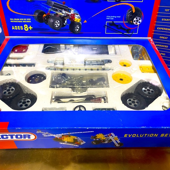 ERECTOR EVOLUTION SET 2 VTG 1995 CONSTRUCTION METAL SYSTEM IN ORIGINAL BOX - Picture 5 of 16